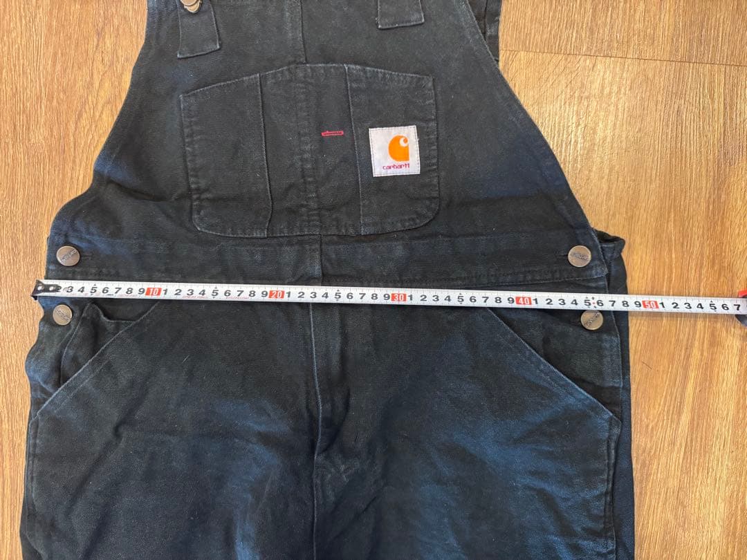 Carhartt ブラック オーバーオール Lサイズ