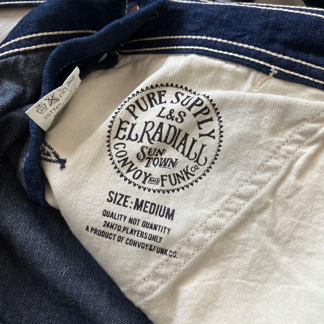 美品レア RADIALL ビッグシルエットデニムオーバーオール ヴィンテージ