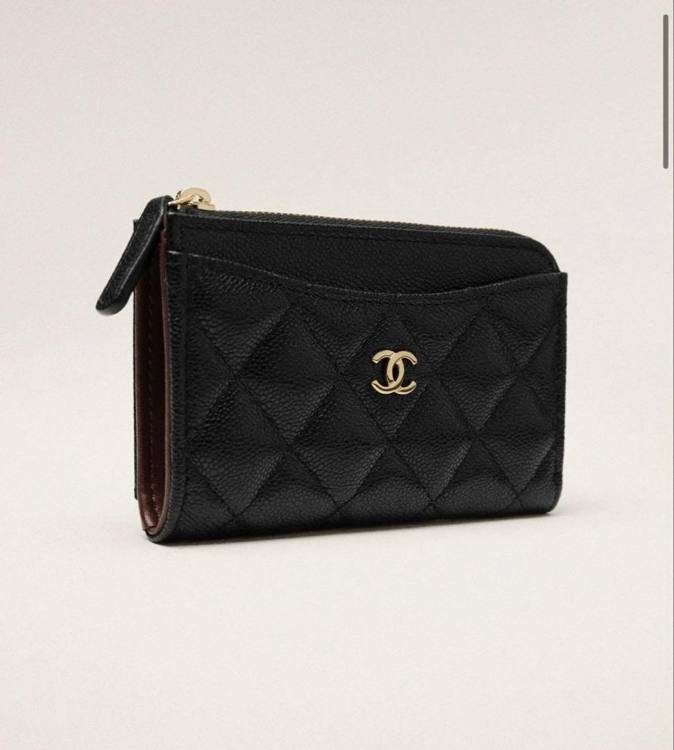 CHANEL クラシック ジップ カードケース　ブラック