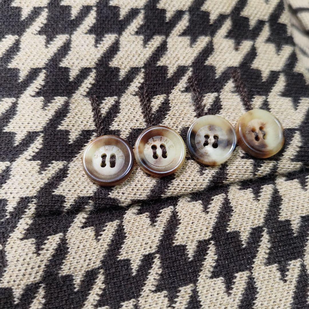 CELINE レクタングル ハウンドトゥース ジャケット