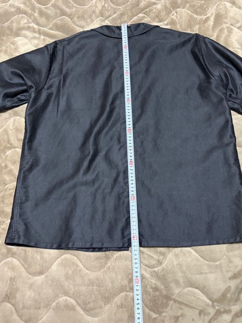 ブラックモールスキンジャケット フレンチヴィンテージ ユーロヴィンテージ