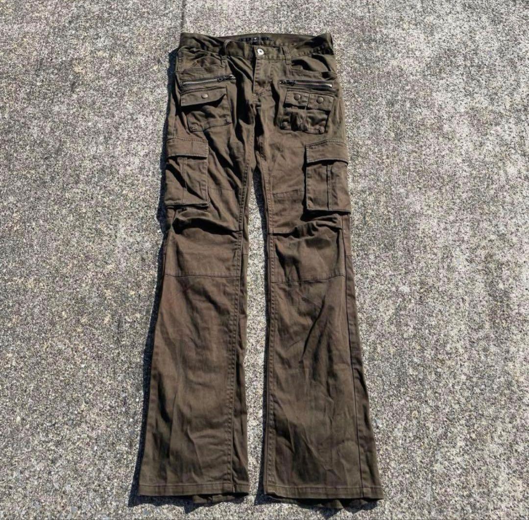 パンツ archive gimmick flare cargo pants