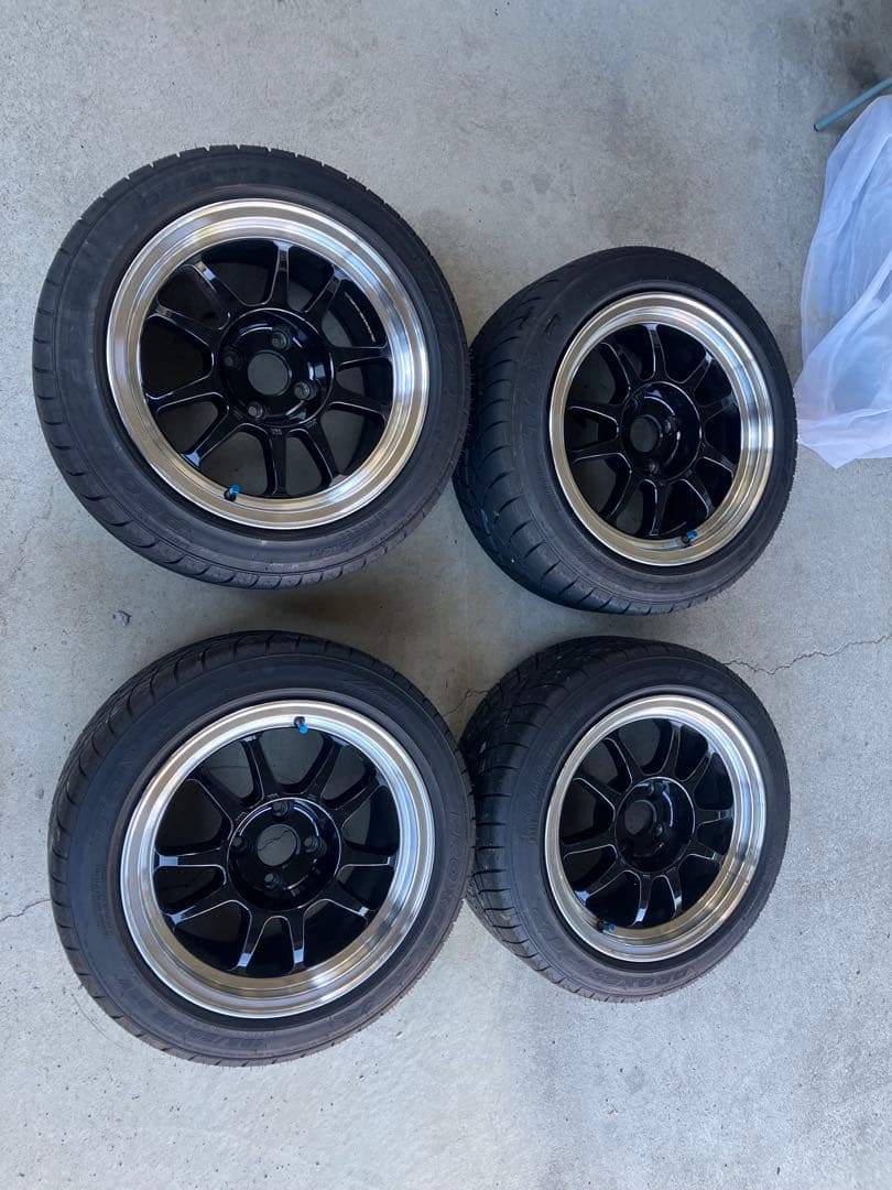 あずき シバタイヤG23ホイール15インチ8J4穴 100 ホイールセット