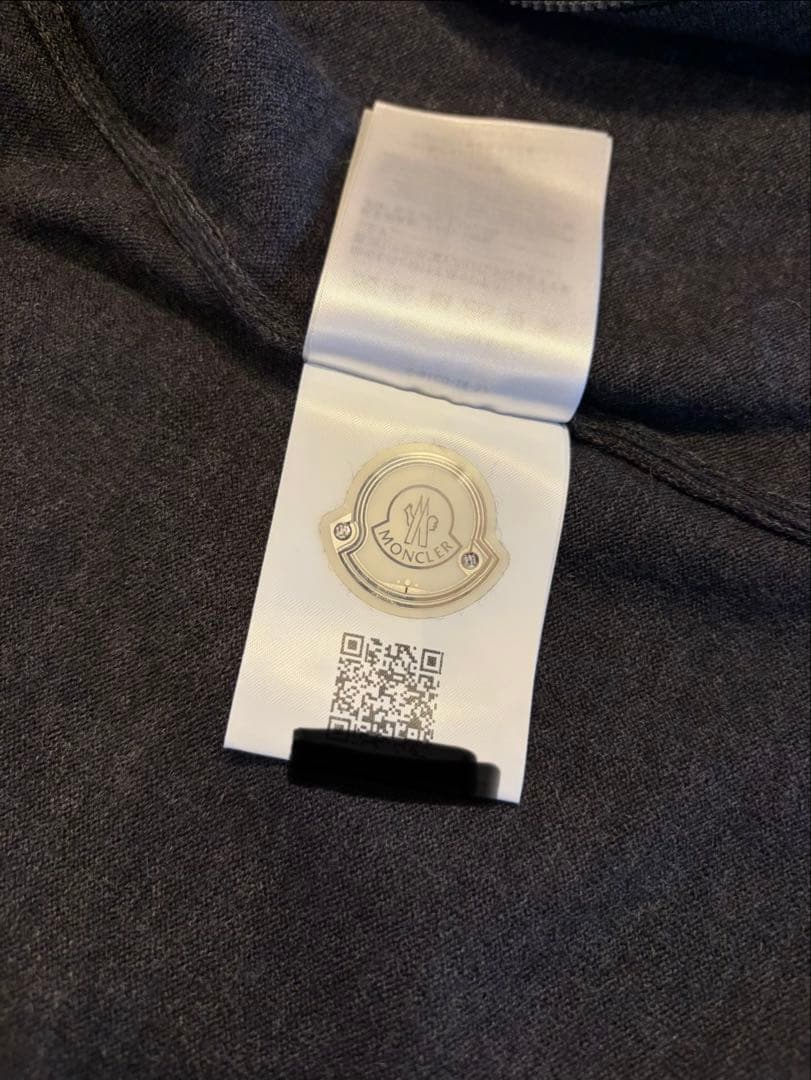 MONCLER ダークグレー カーディガン Lサイズ
