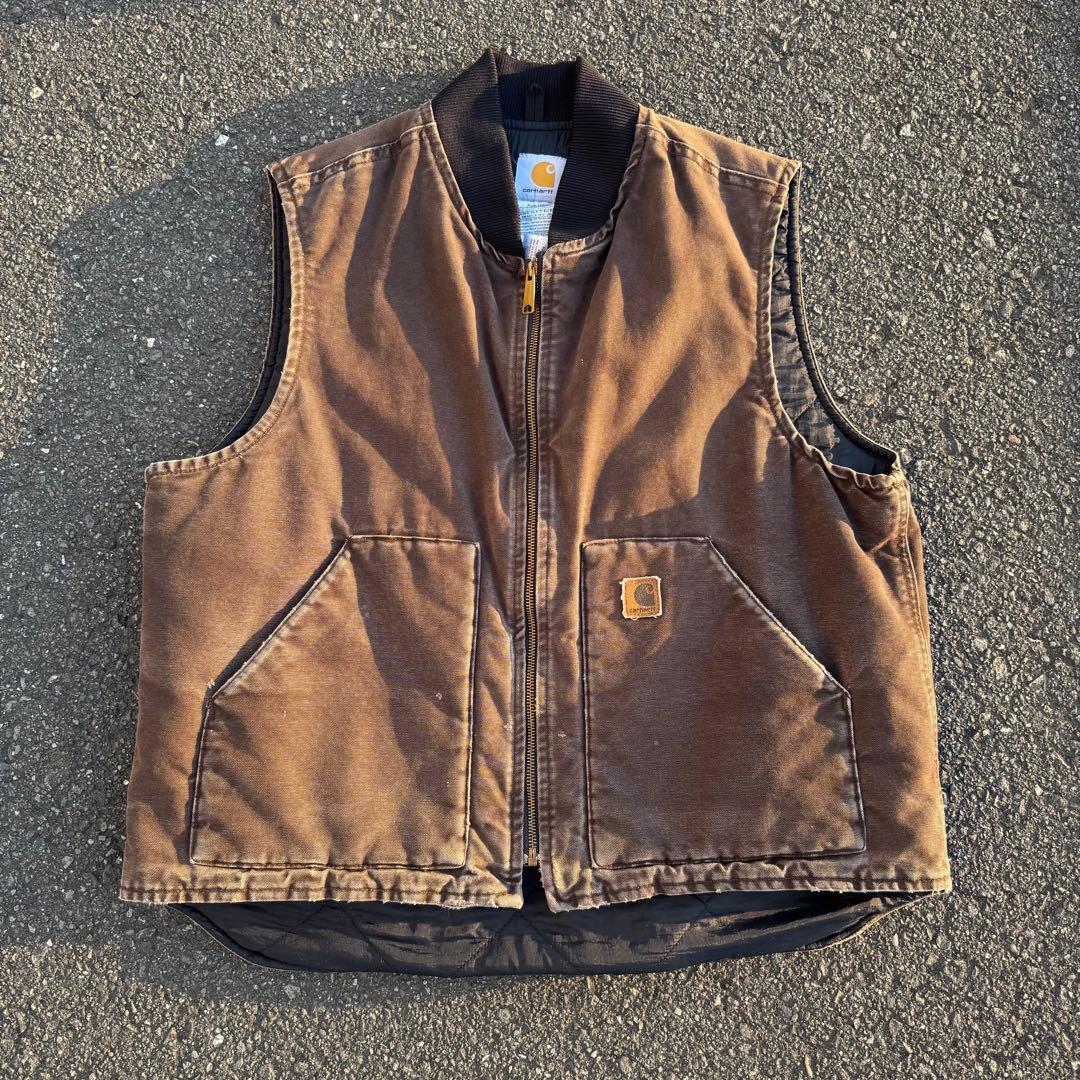 Carhartt ダックベスト V02 DKB ダークブラウン 00s