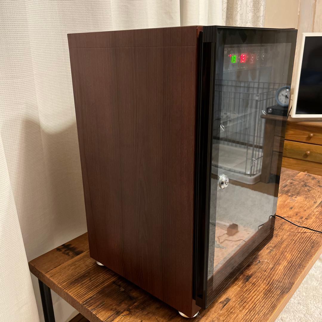 サンワダイレクト防湿庫40L 木目調