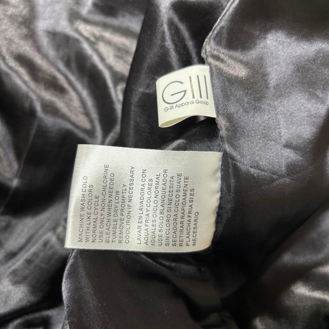 み様　NBA G-III LAKERS レイカーズ　スタジャン　デカロゴ　黒　L