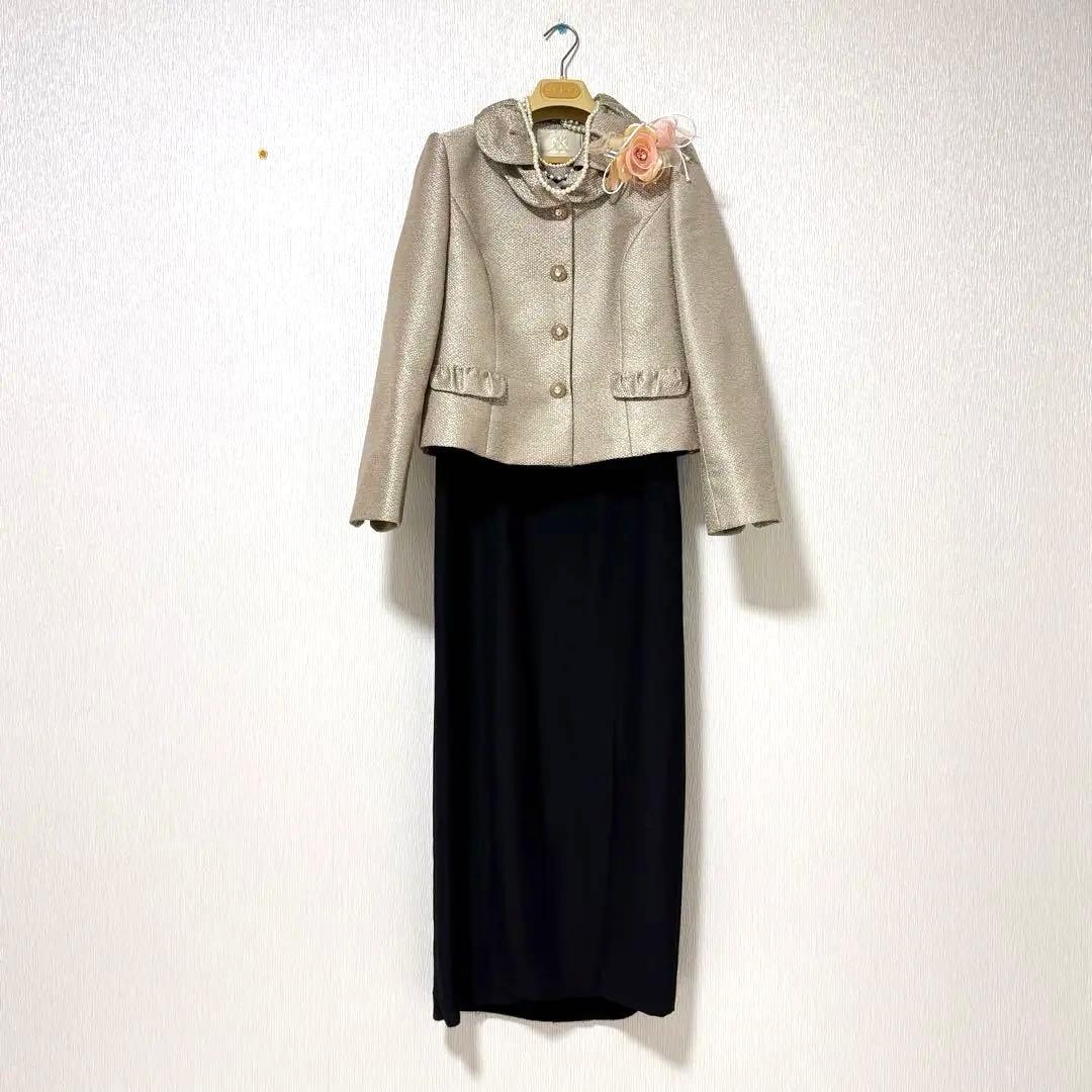 ユキコキミジマ　東京ソワール　マザーズドレス　米沢織　フォーマル　結婚式　スーツ