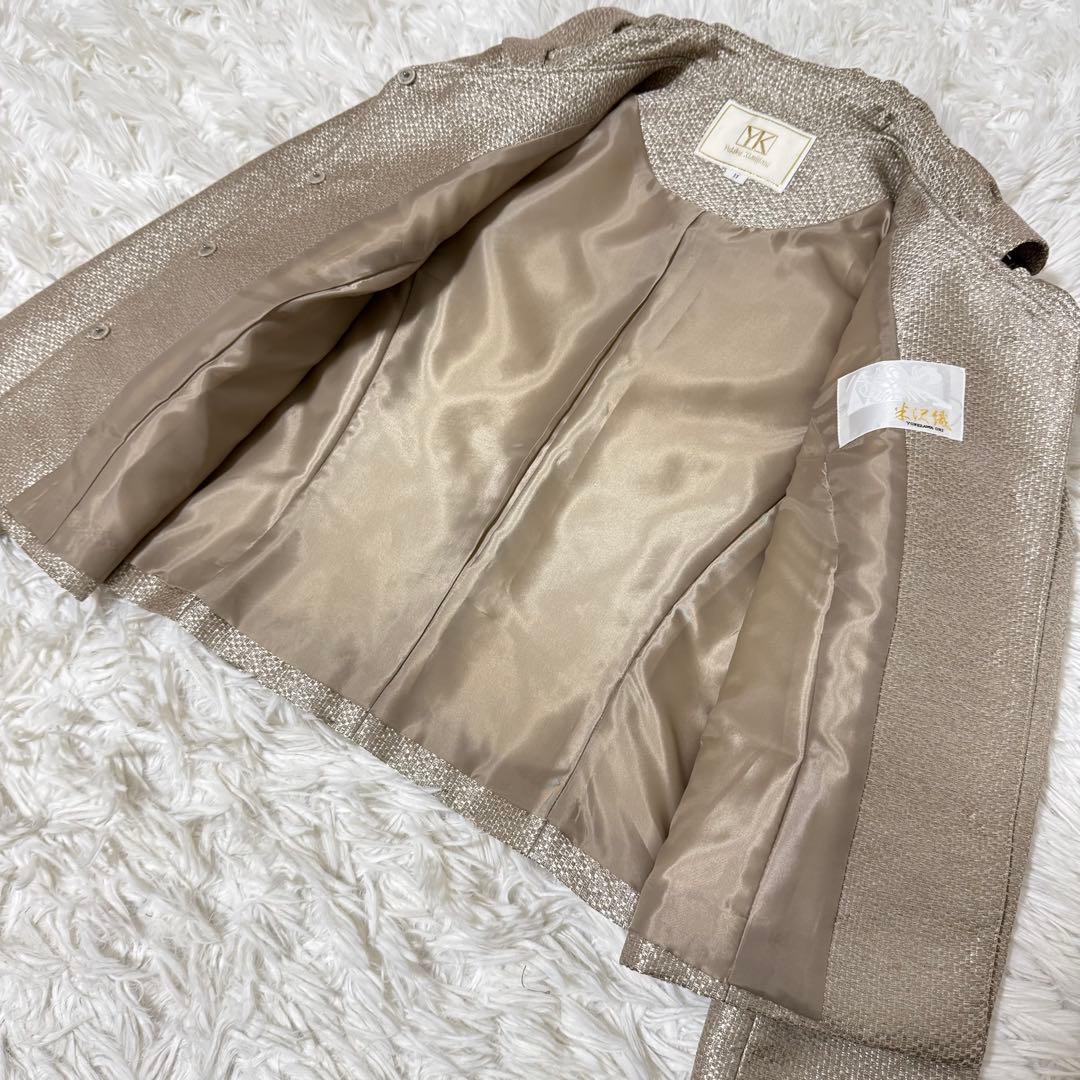 ユキコキミジマ　東京ソワール　マザーズドレス　米沢織　フォーマル　結婚式　スーツ