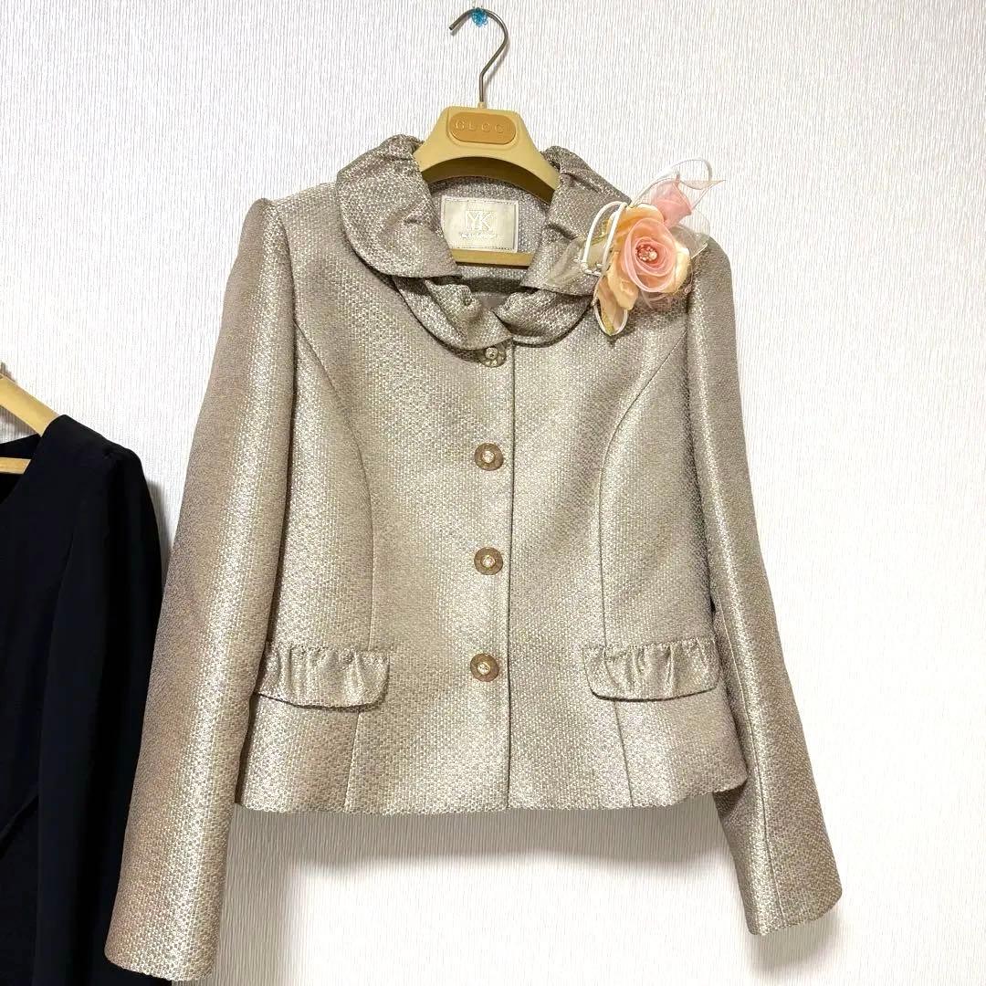 ユキコキミジマ　東京ソワール　マザーズドレス　米沢織　フォーマル　結婚式　スーツ