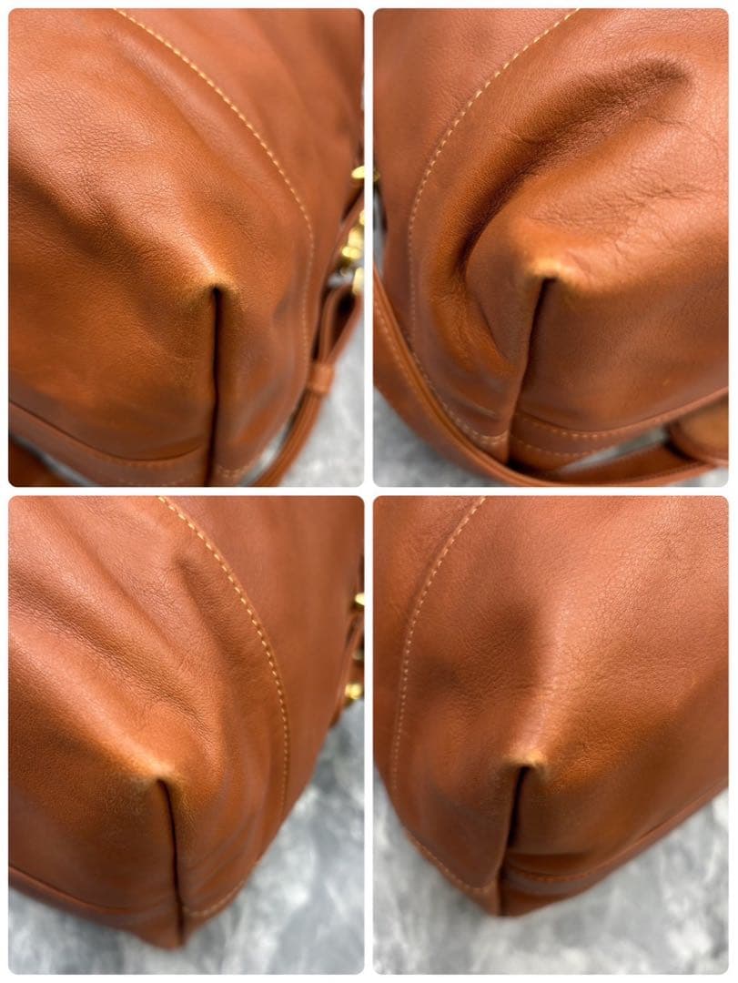 極美品 オールドコーチ レザーボストンバッグ アバロンコラボ 大容量 ブラウン