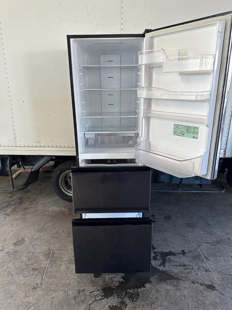 日立　3ドア冷凍冷蔵庫　375L　R-V38NV（K）