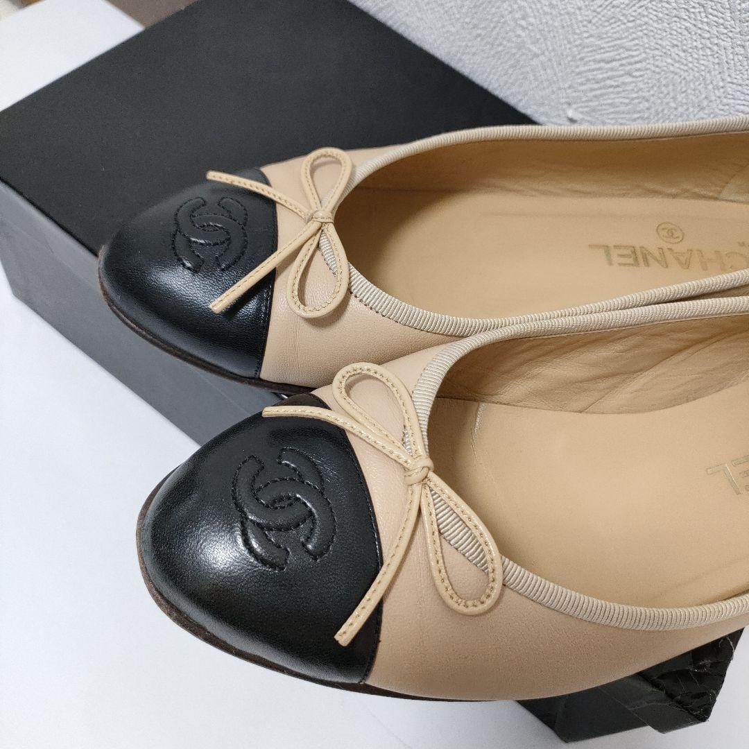 CHANEL　バレーシューズ　ココマーク　シャネル　38c