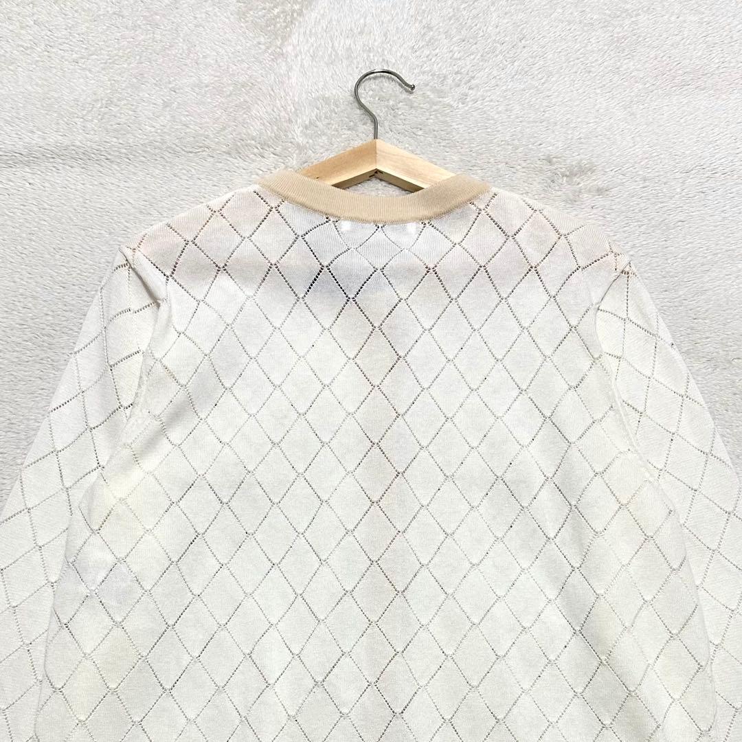 新品未使用 ANAYI 24SS プレイドパターンバイカラーカーディガン 38