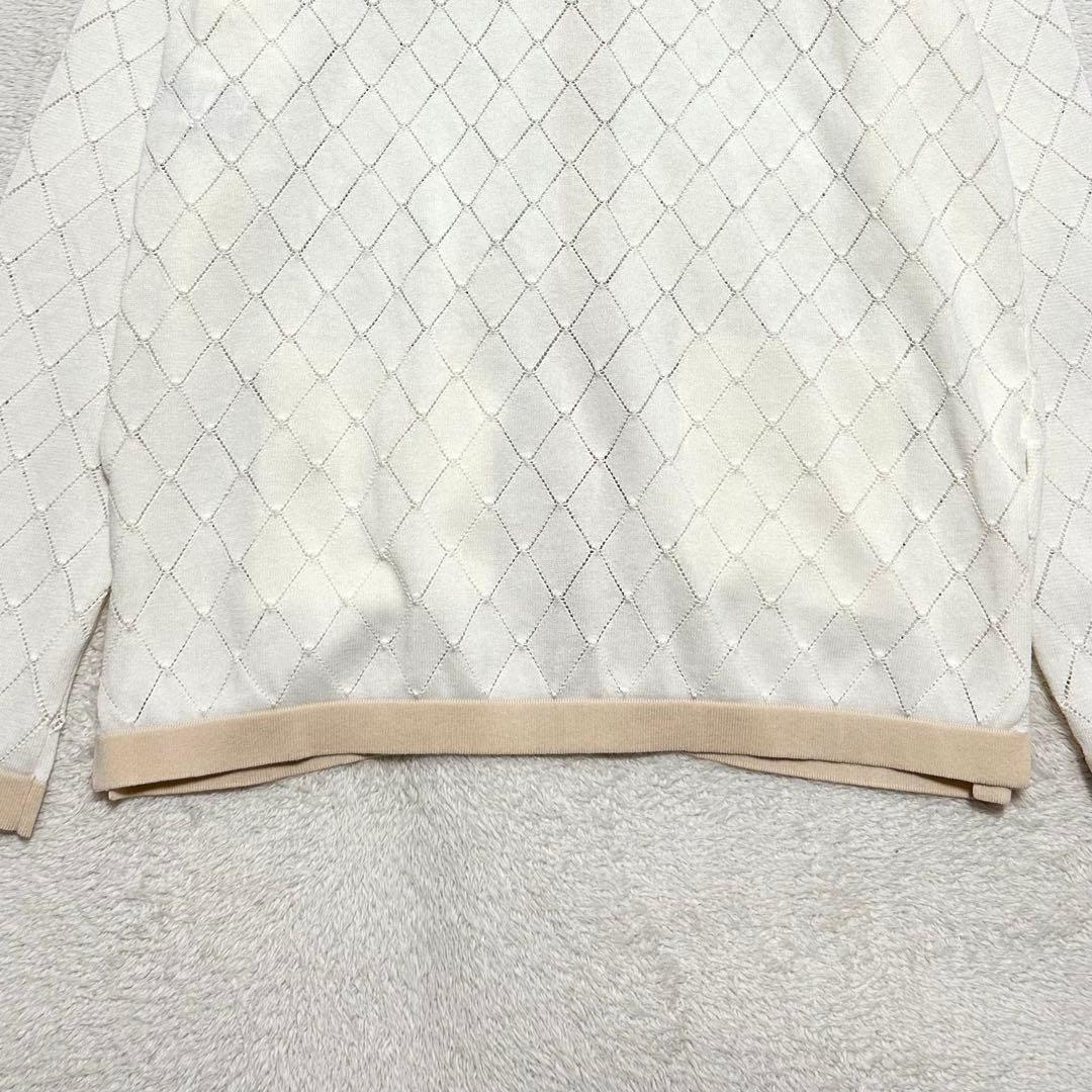 新品未使用 ANAYI 24SS プレイドパターンバイカラーカーディガン 38