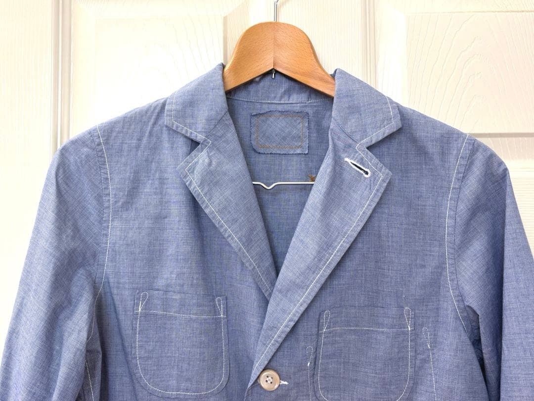 美品 45R RPM スーピマオーガニックバチストのシャツジャケット