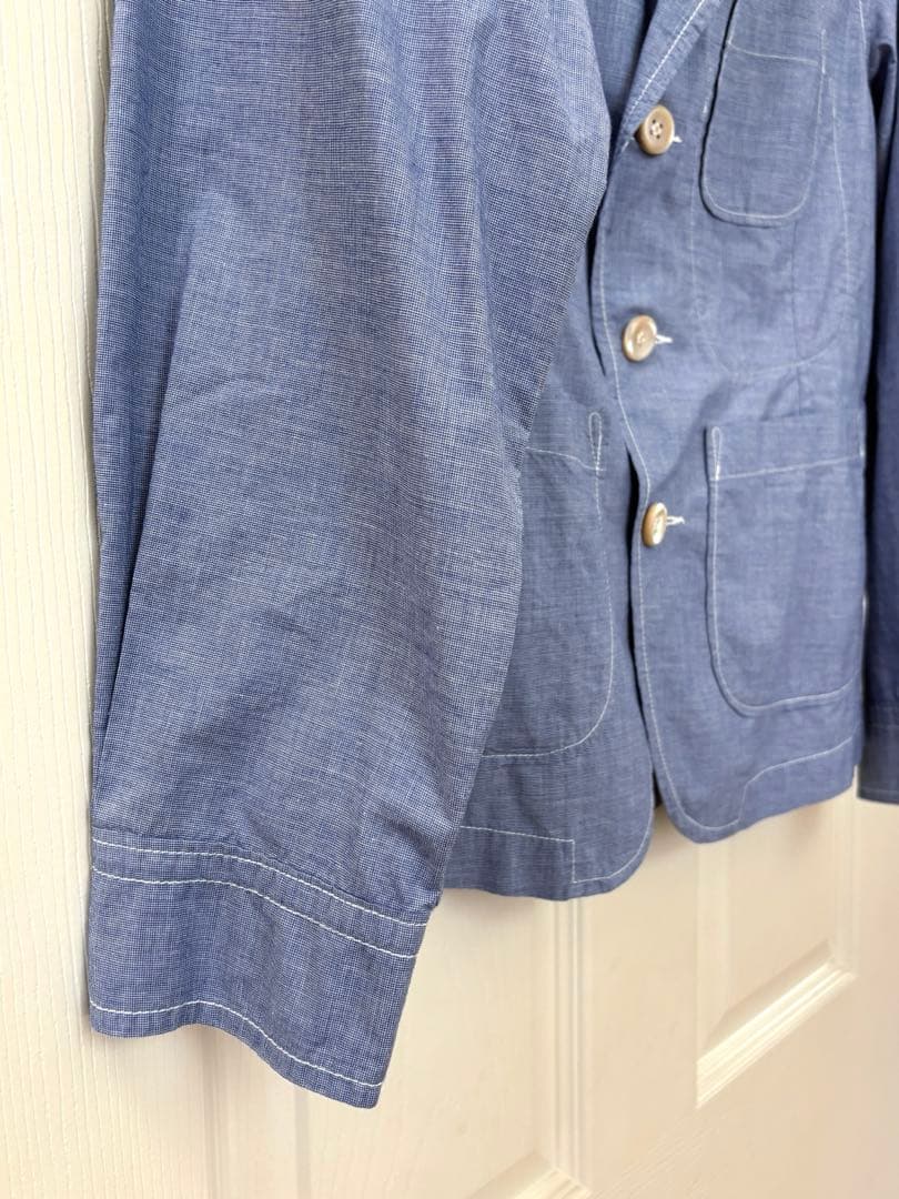 美品 45R RPM スーピマオーガニックバチストのシャツジャケット