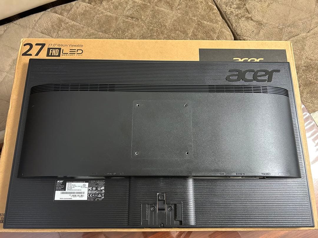 ACER KA270HAbmidx 27インチ モニター