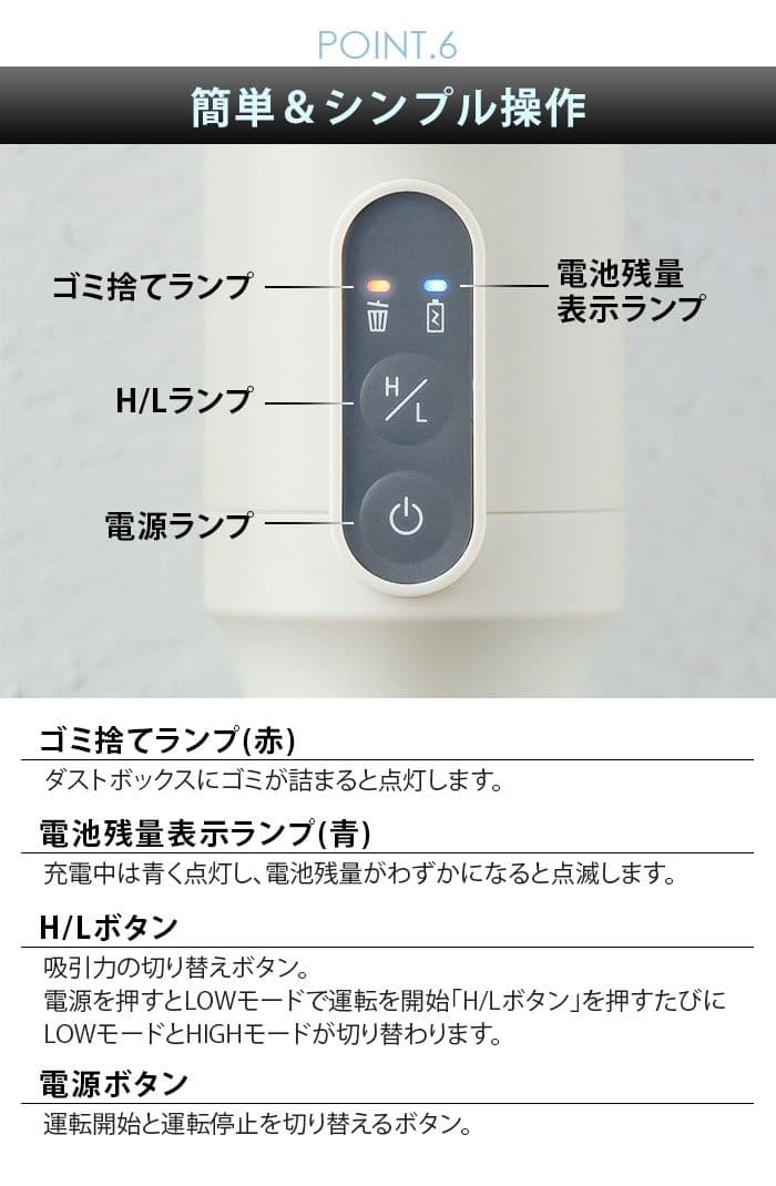 recolteレコルト コードレス スティック クリーナー + 専用フロアパーツ