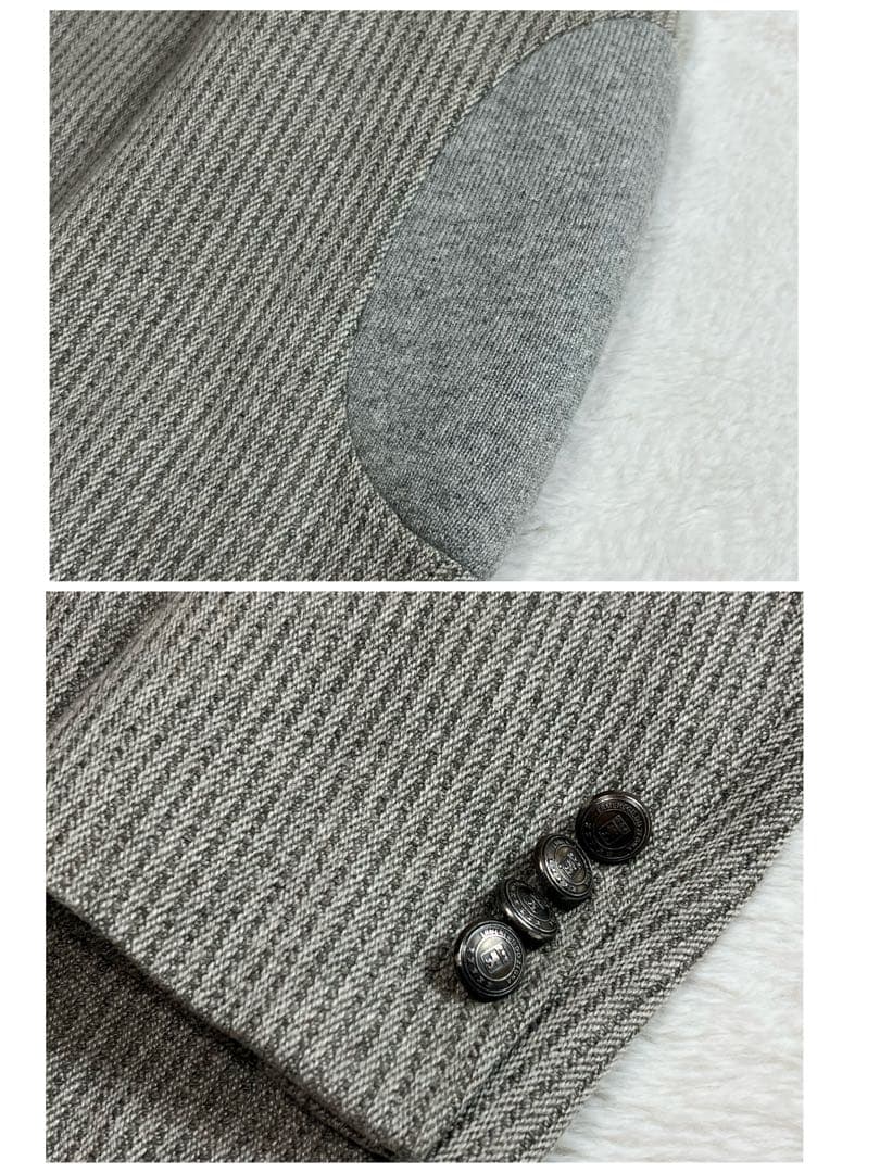 Ermenegildo Zegna ジャケット ゼニア　エルボーパッチ　カシミア