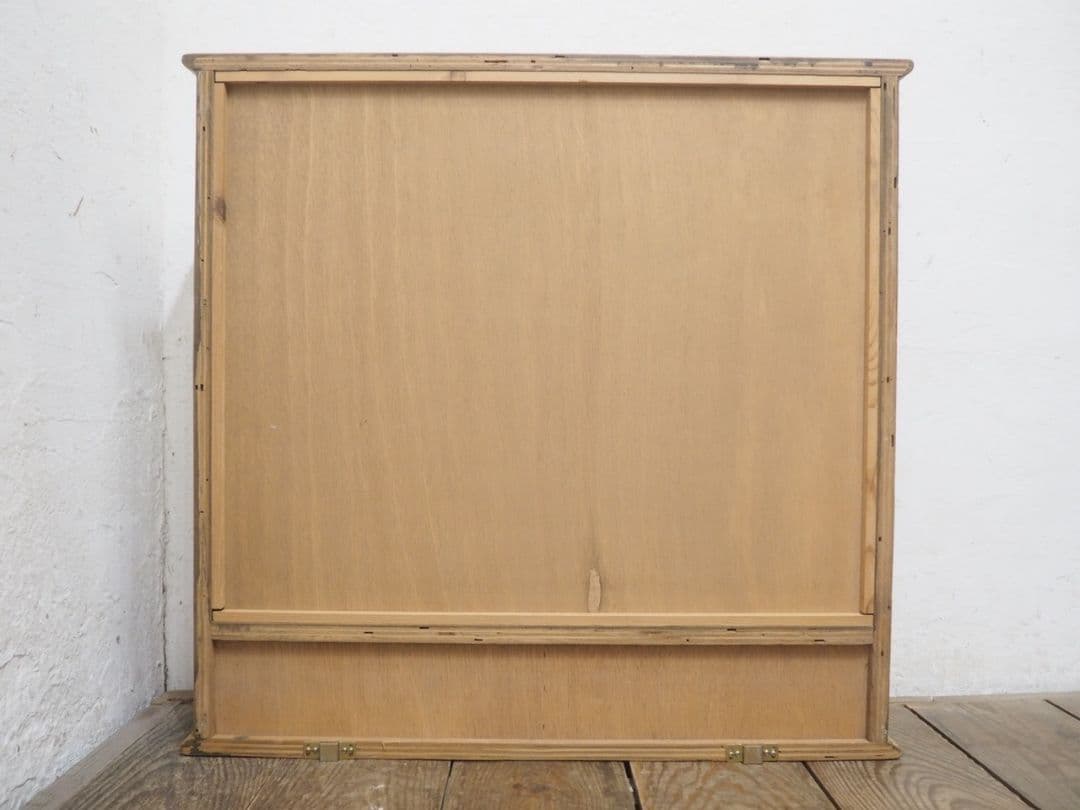 1105 カントリースタイル　スタンドミラー　鏡　姿見　収納棚　壁掛け　ウォール