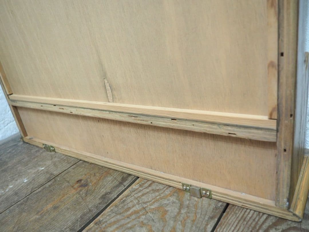 1105 カントリースタイル　スタンドミラー　鏡　姿見　収納棚　壁掛け　ウォール