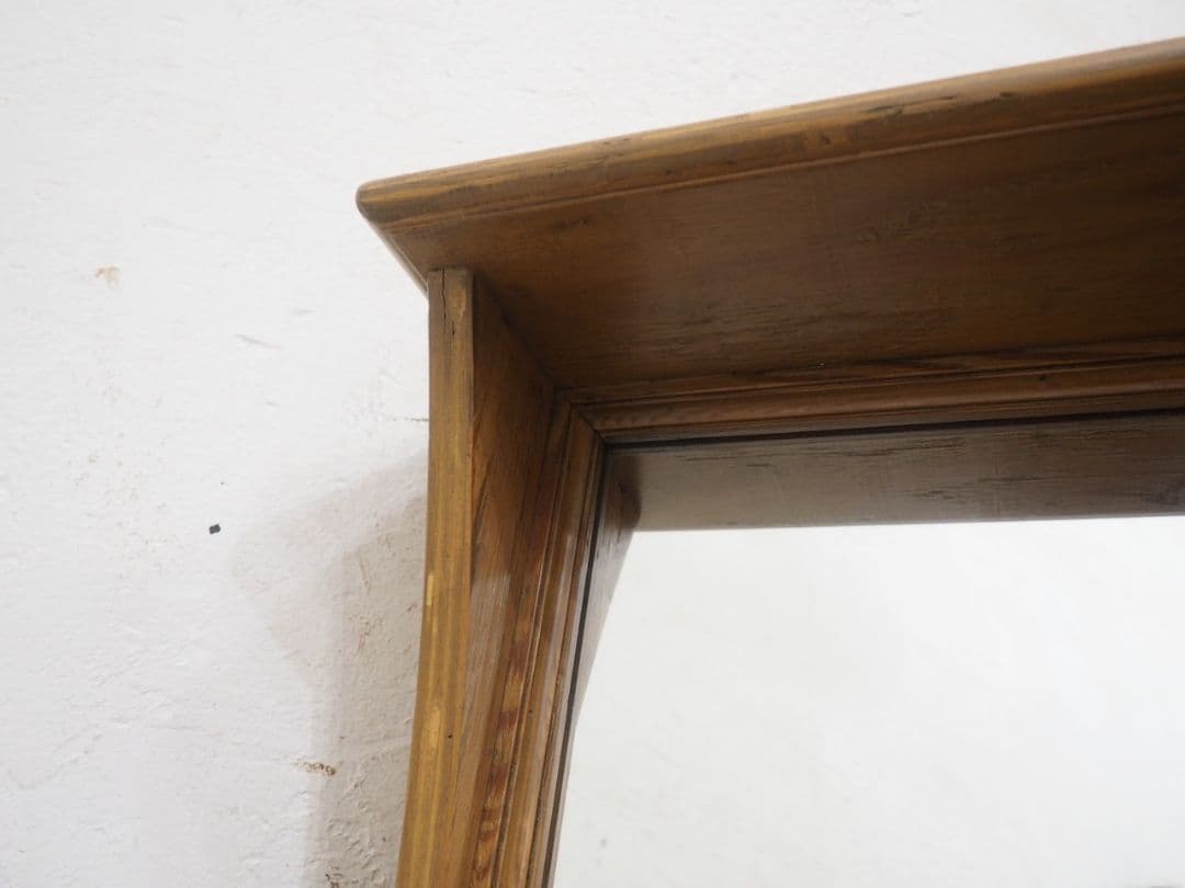 1105 カントリースタイル　スタンドミラー　鏡　姿見　収納棚　壁掛け　ウォール