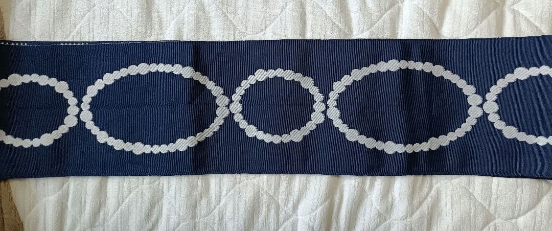 ドゥーブルメゾン 半幅帯 ネイビー