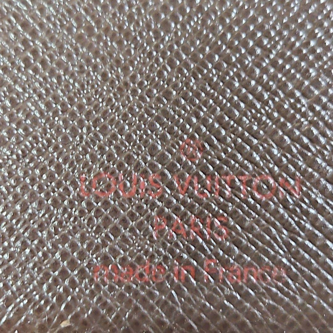 【美品】ルイヴィトン ダミエ ポルトフォイユ ブラザ ブラウン 長財布 2つ折り