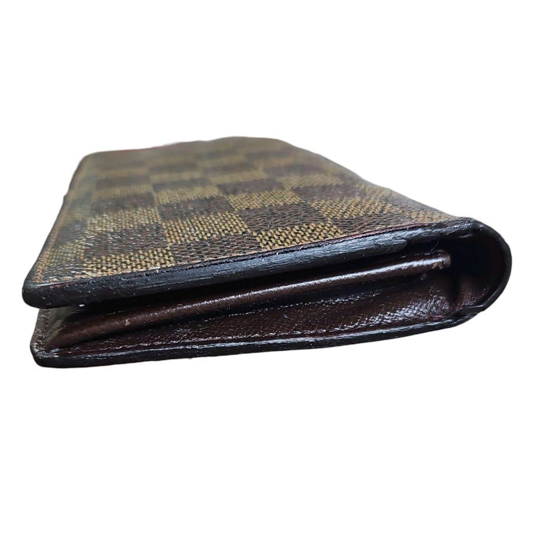 【美品】ルイヴィトン ダミエ ポルトフォイユ ブラザ ブラウン 長財布 2つ折り