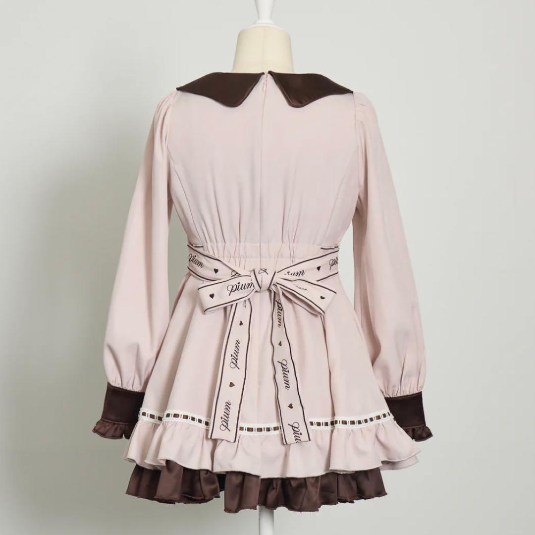 pium ぴうむ melty chocolateフレアミニワンピース ピンク