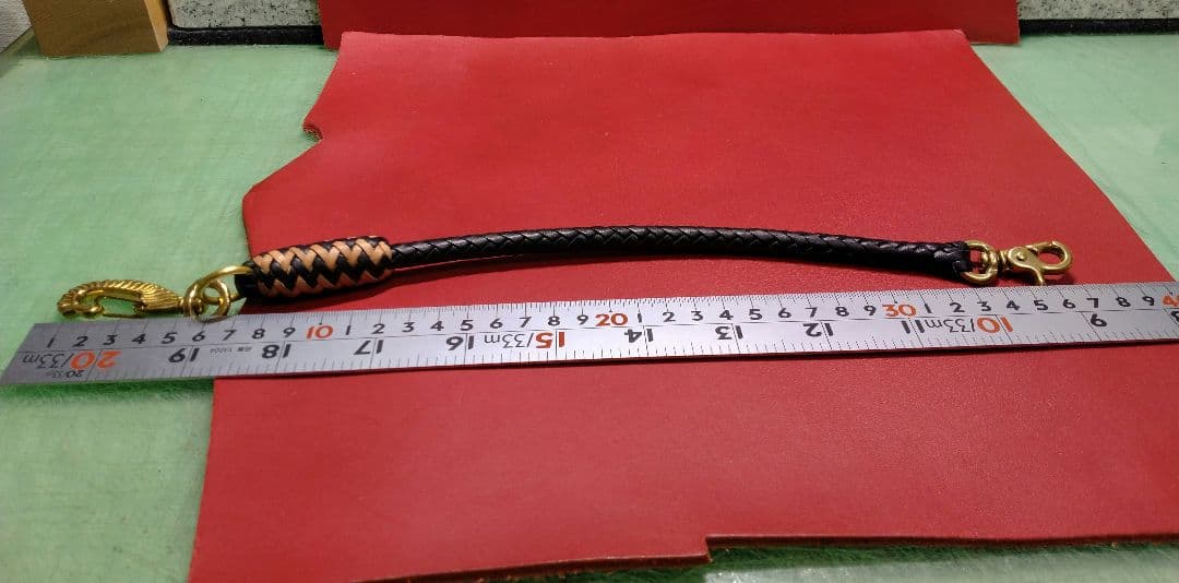 ★Gオリ様★ウォレットロープ＆革編みキーホルダー☆栃木＆ハーマンオークレザー