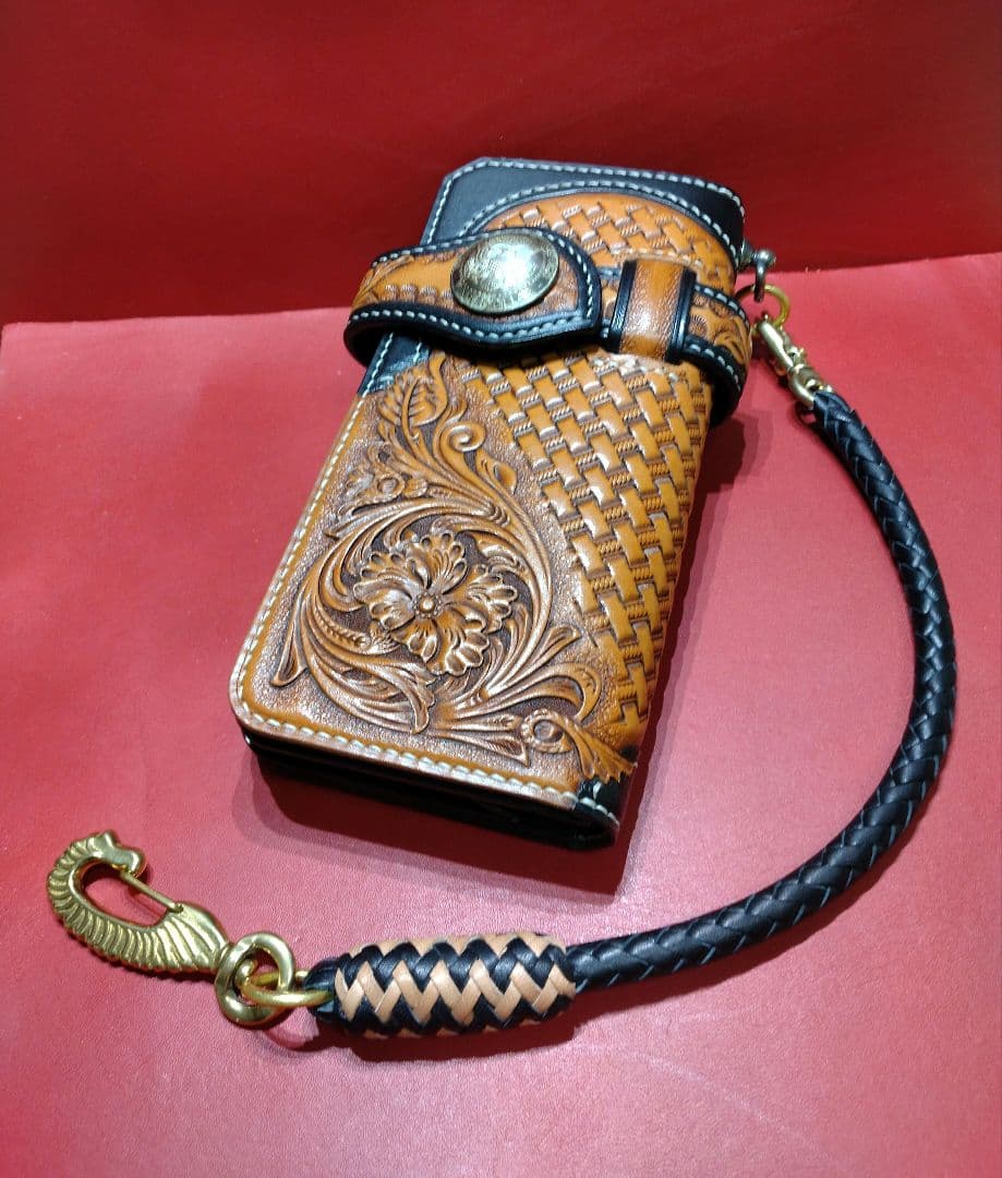 ★Gオリ様★ウォレットロープ＆革編みキーホルダー☆栃木＆ハーマンオークレザー