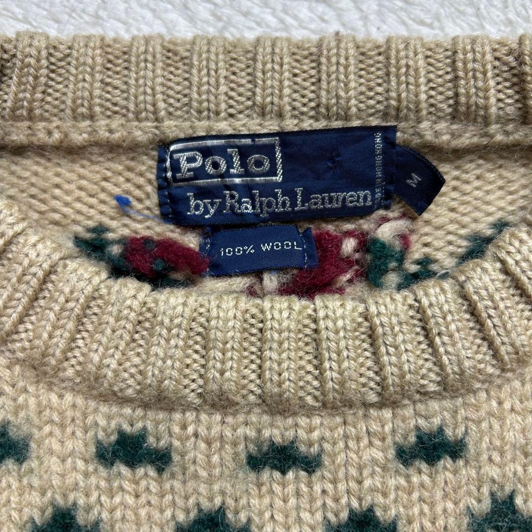 Polo Ralph Lawren wool ニット ヴィンテージ　スキー　M