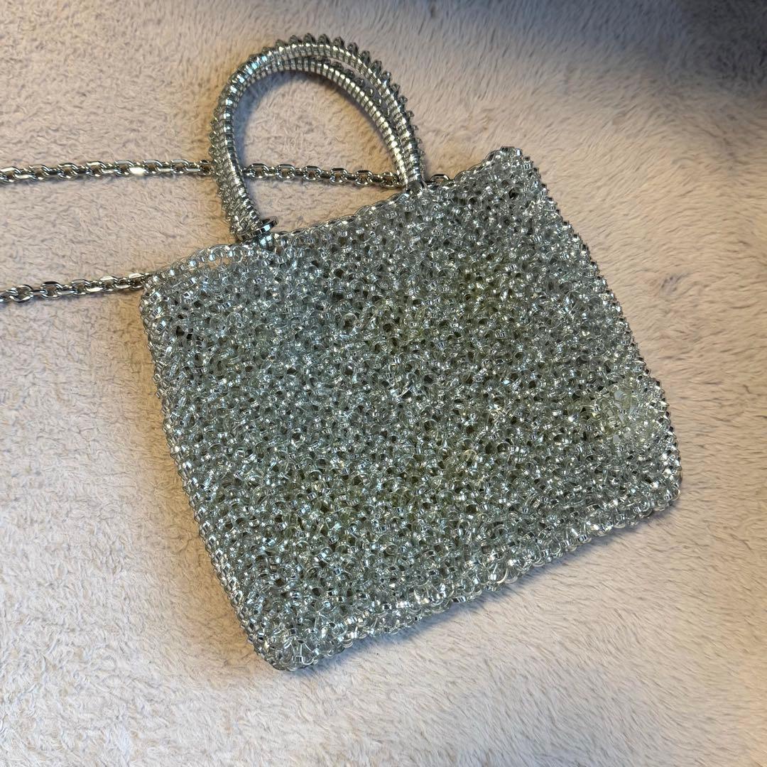 アンテプリマ ミニワイヤーバッグ シルバー