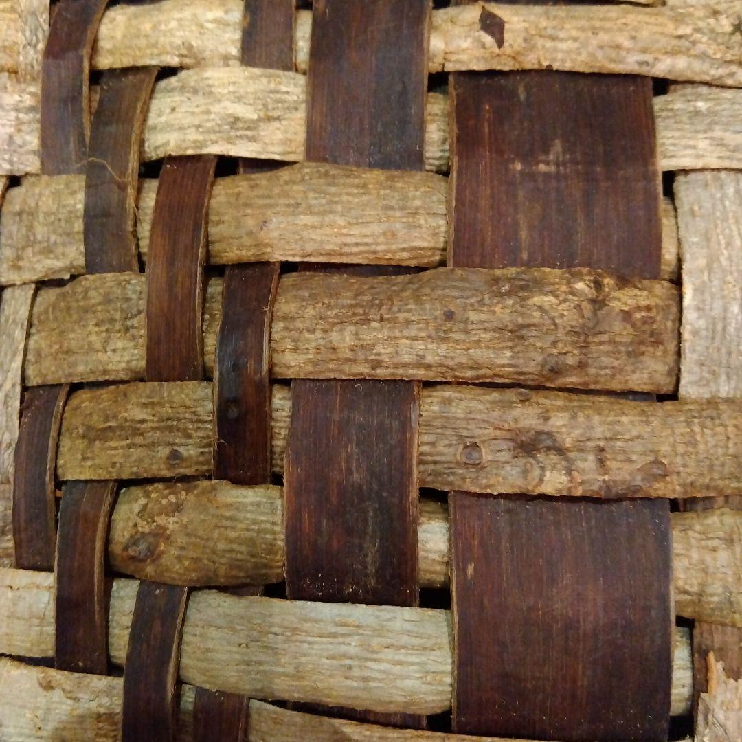 くるみ　あけびのブラウンかごバッグ