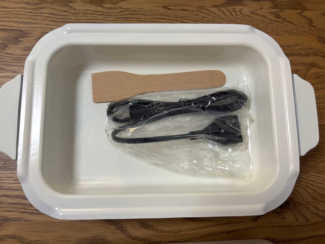 BRUNO ブルーノ コンパクトホットプレート ホワイト たこ焼きプレート付き