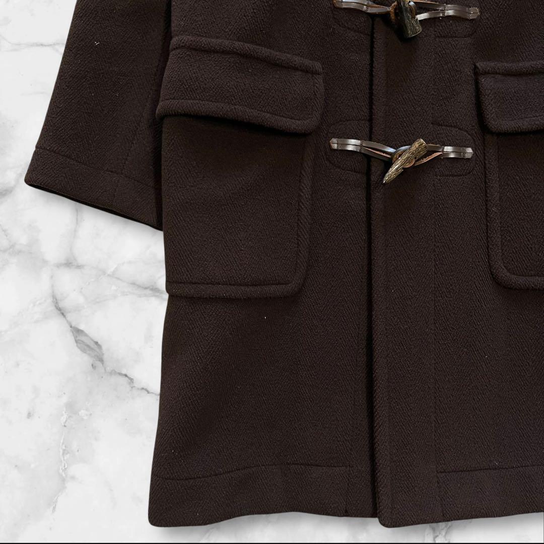 美品 インバーディア ダッフルコート 36 ブラウン ヘリンボーン マラリウス