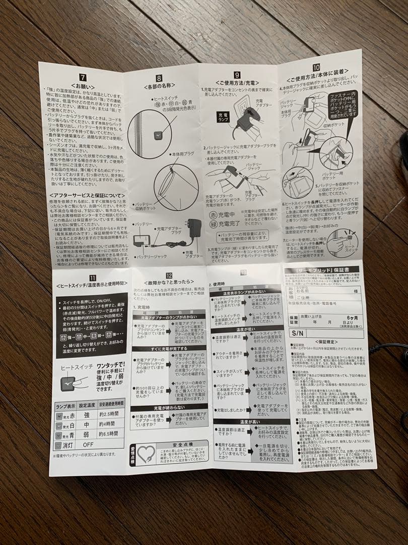 ミズノ スキーウェア ヒーター付 上位モデル①