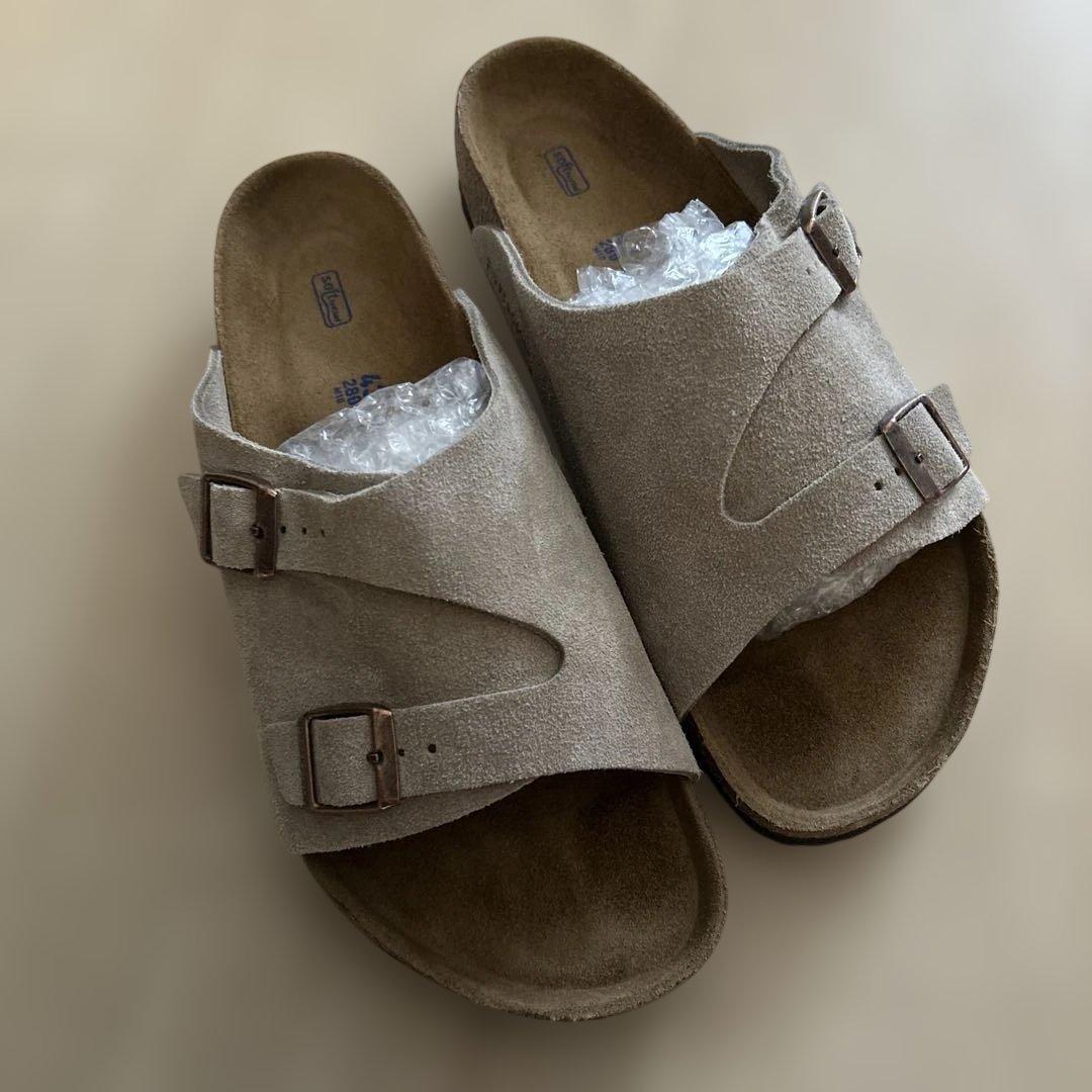 BIRKENSTOCK ベージュ スエード サンダル