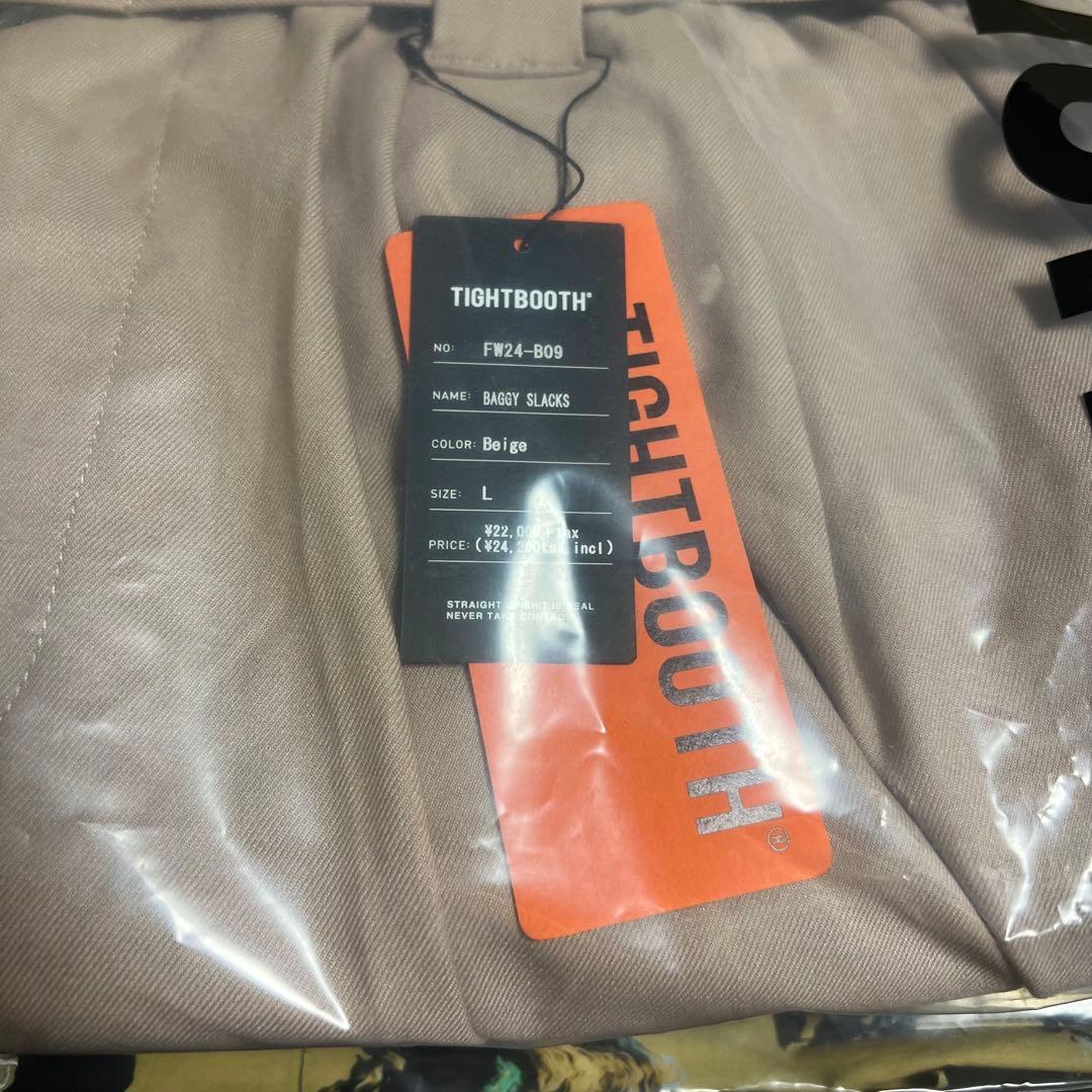 パンツ TIGHTBOOTH BAGGY SLACKS BLACK BEIGE