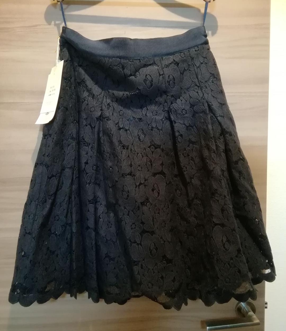 ドンルサロン　グレシャスレースジャケットとスカートセットアップ　ネイビー