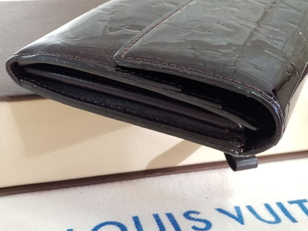 【美品】ルイヴィトン ヴェルニ ポルトフォイユ サラ 二つ折り 長財布