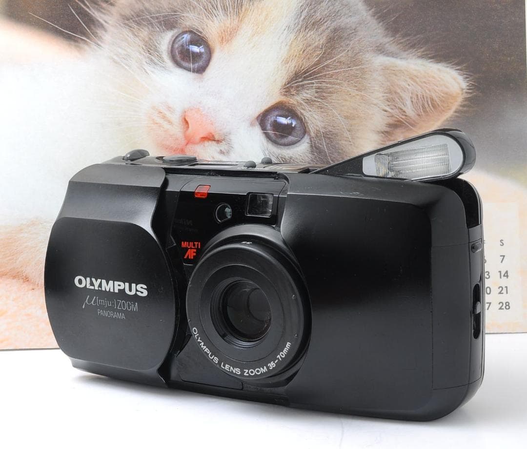 OLYMPUS μ mju ZOOM PANORAMA ブラック 動作良好