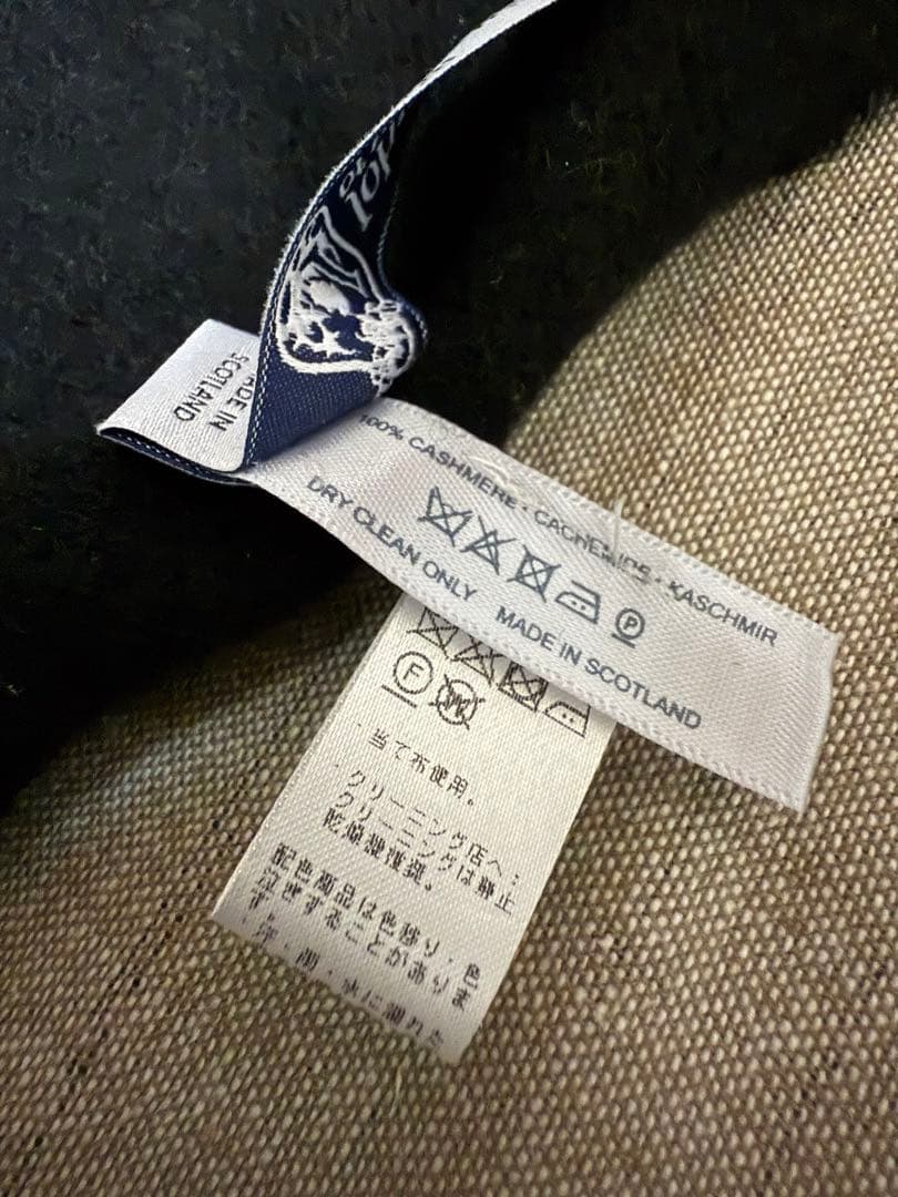 Johnstons／BEAMS別注／カシミヤ100%／ネイティブ柄／ストール