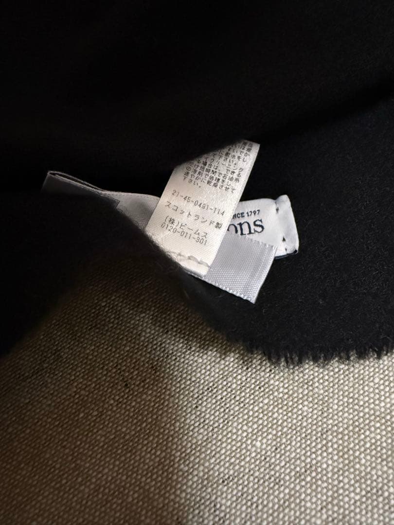 Johnstons／BEAMS別注／カシミヤ100%／ネイティブ柄／ストール