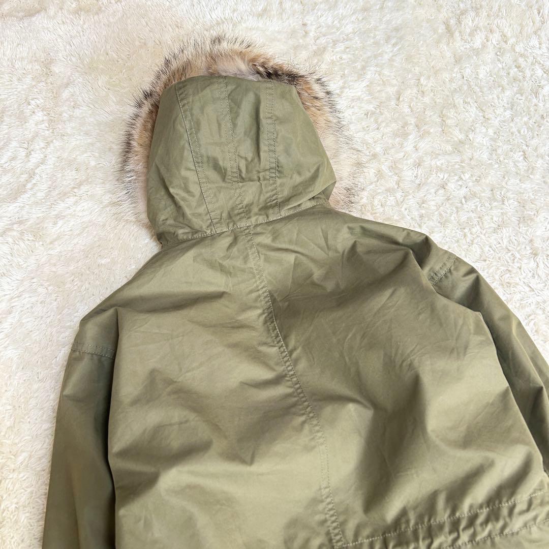希少✨美品 SHIPS モッズコート コヨーテファー ライナー付き カーキ 36