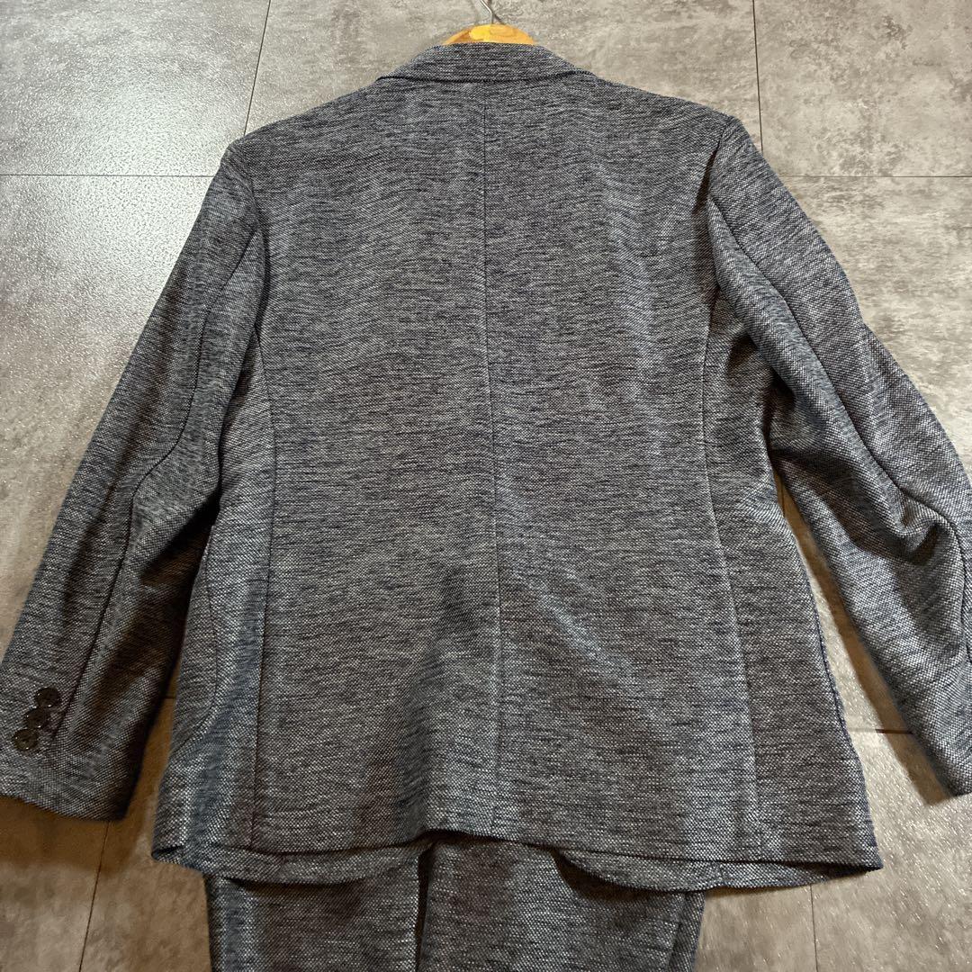 良品 トロッター メンズスーツセットアップ ストレッチ ツイル ネイビー 36