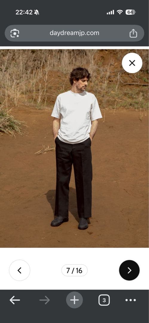 新作 Daydream Harbor Trousers S black