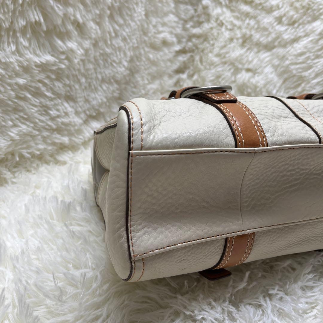 ＣＯＡＣＨ コーチ レザー　ハンドバッグ　D0882-F12334 ホワイト系